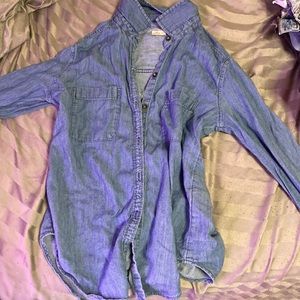 A blue jean button down